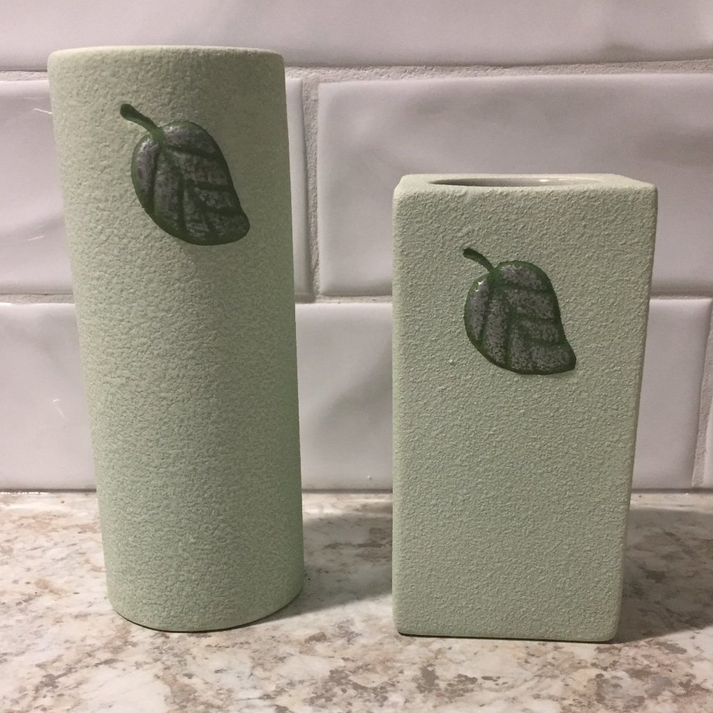 PartyLite "Leaf" Candleholders - set of 2